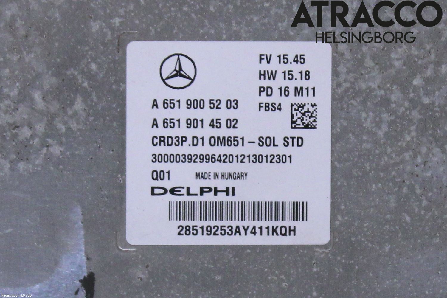 Mercedes-Benz MB C-KLASS (W205) 14-21 Styreenhet Dieselpumpe