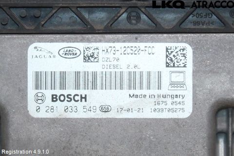 Jaguar XF (X260) 16-24 Styreenhet Dieselpumpe