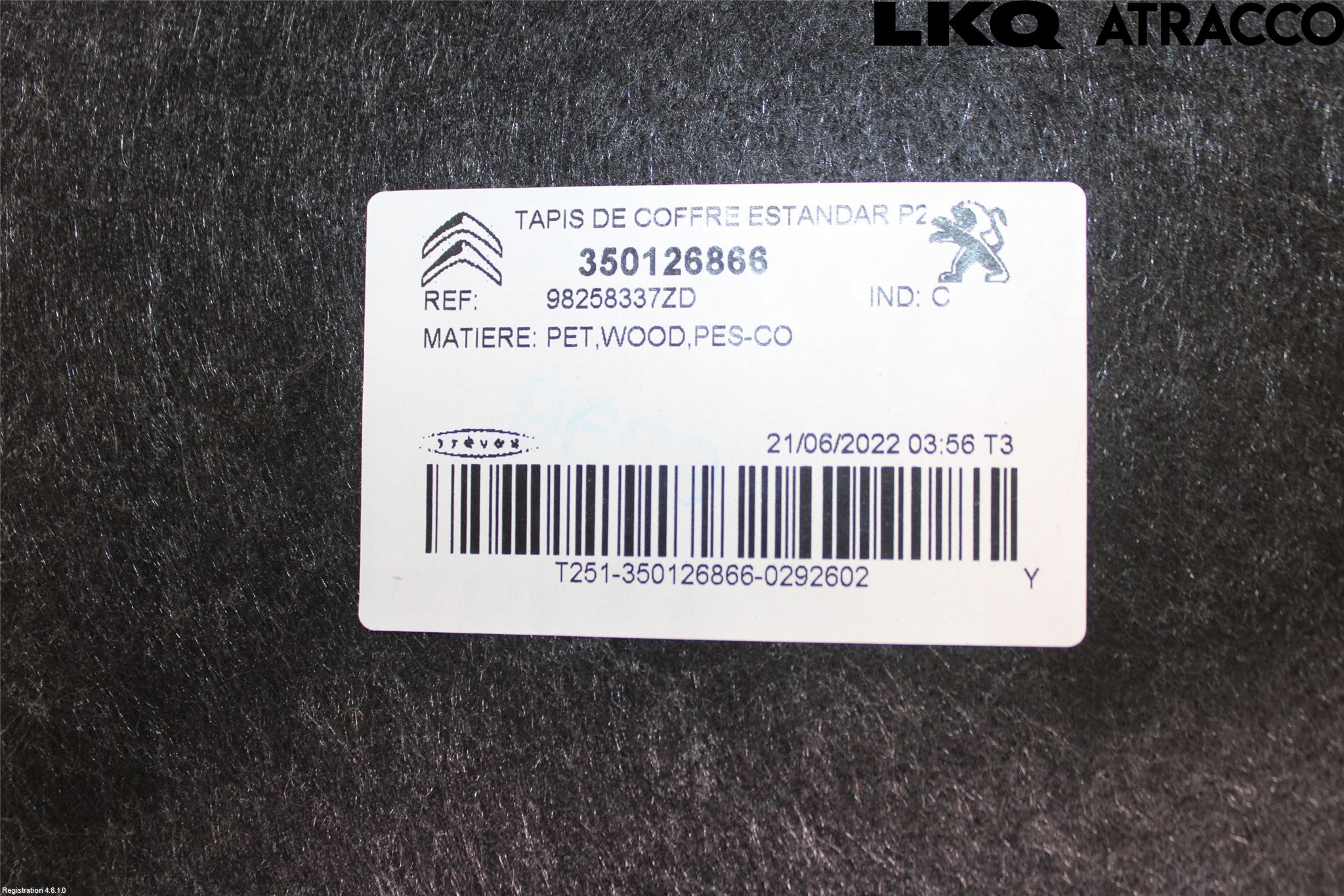 Peugeot 2008/E-2008 20- Innr Bagasjeromkledsel