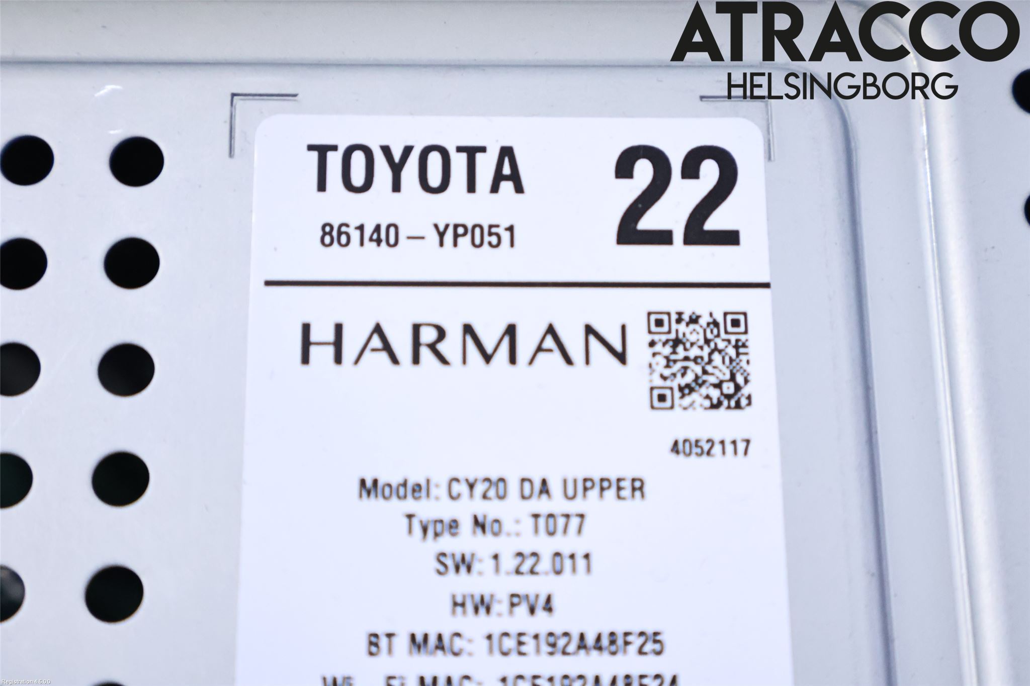 Toyota YARIS XP21 20- Stereo Radio Med Cd