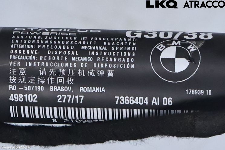 BMW 5 G30/G31/F90 17-23 Baklukeåpner Automatisk