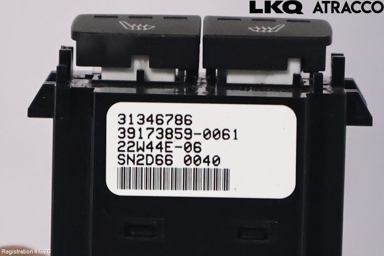 Volvo XC60 18- Bryter Varmesete