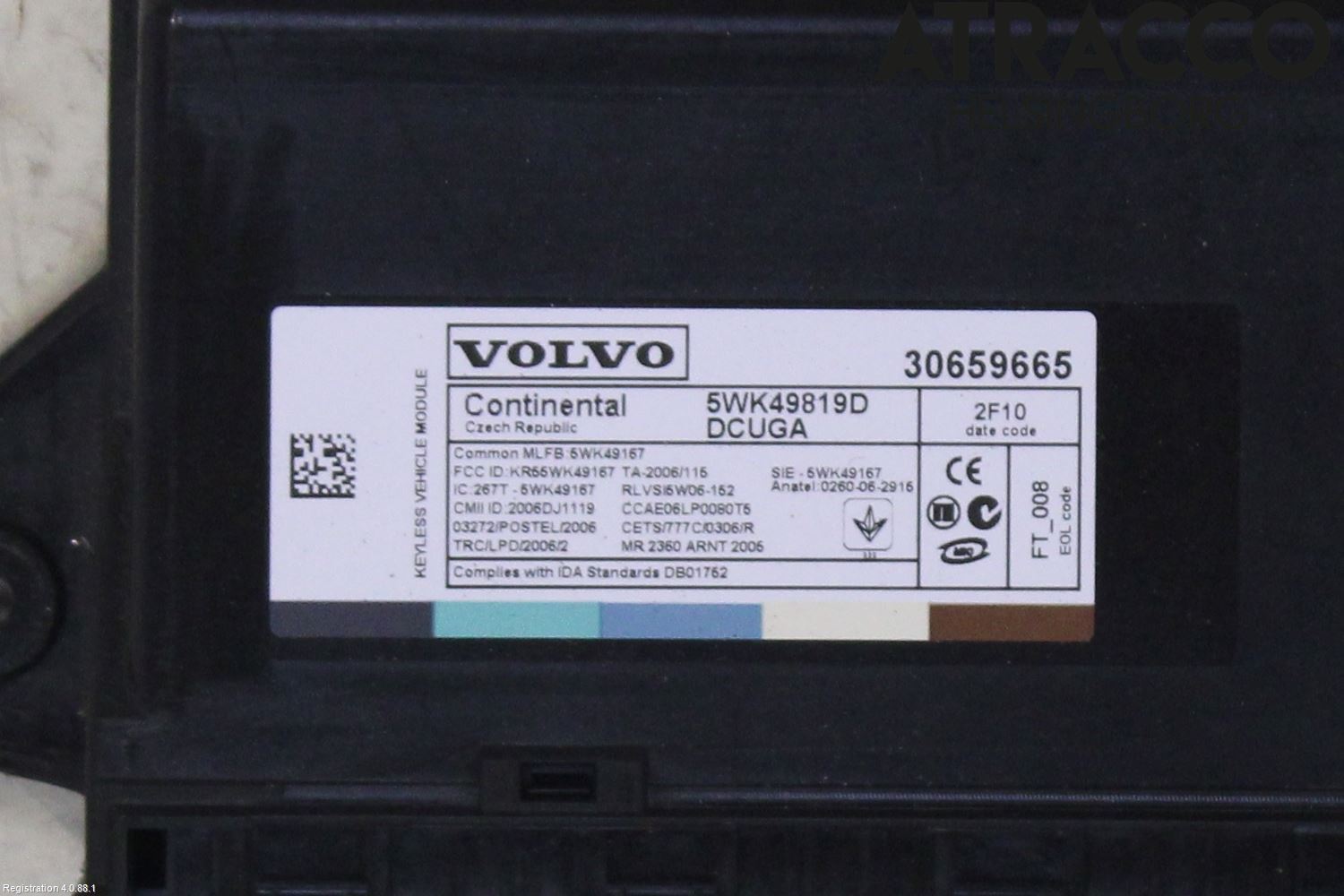 Volvo V70 08-13 Styrenhet Nyckellös System