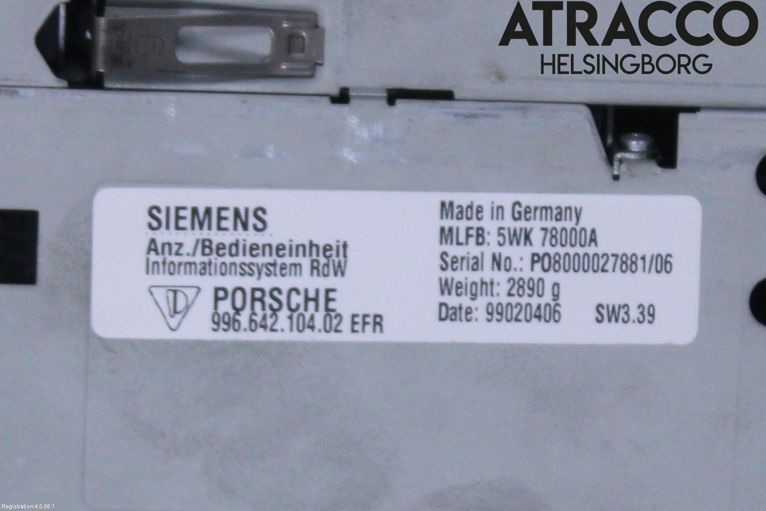 Porsche 911 (996) 98-05 Stereo Radio Med Cd