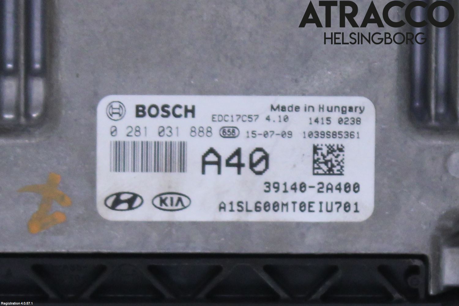 Kia SPORTAGE (SL) 11-15 Styreenhet Dieselpumpe