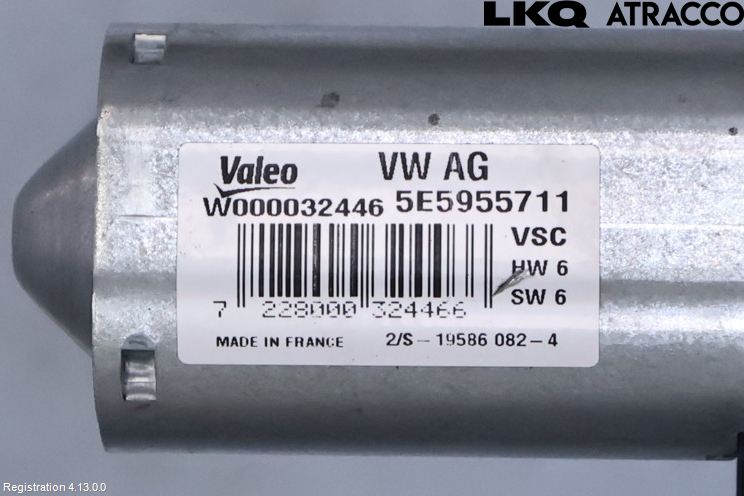 Skoda OCTAVIA (5E) 13-20 Viskermotor Bakluke