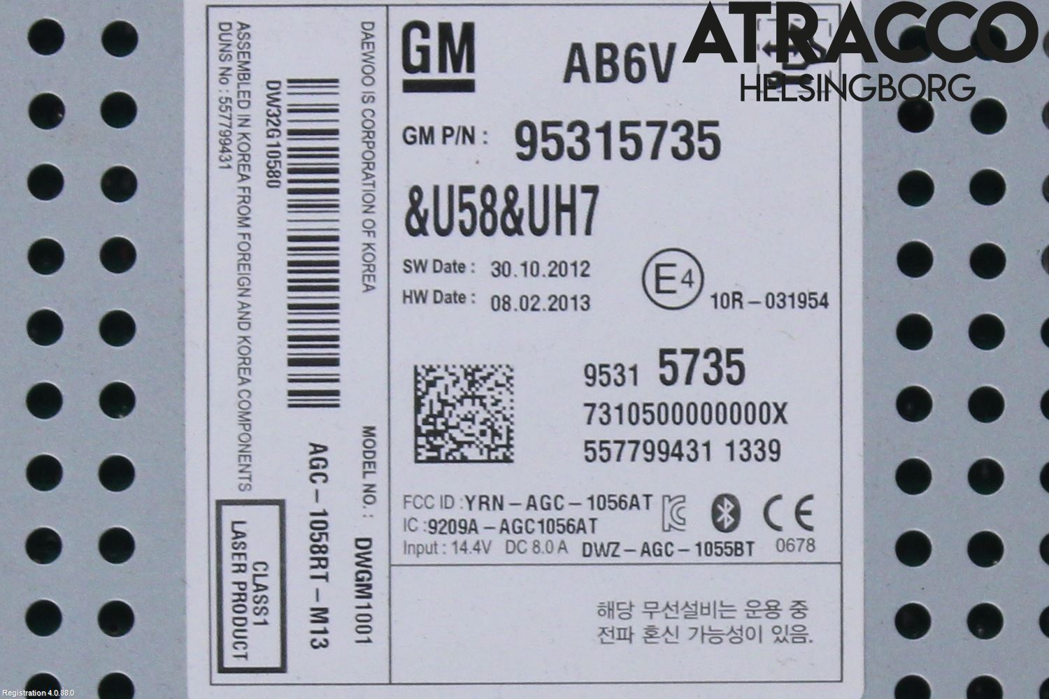 Chevrolet AVEO Stereo Radio Med Cd