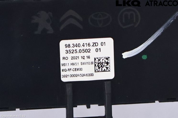 Toyota PROACE II 16- Varme Ac Betjening-Display