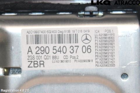 Mercedes-Benz MB AMG GT (C190/R190) 14-22 Instr Kombinert