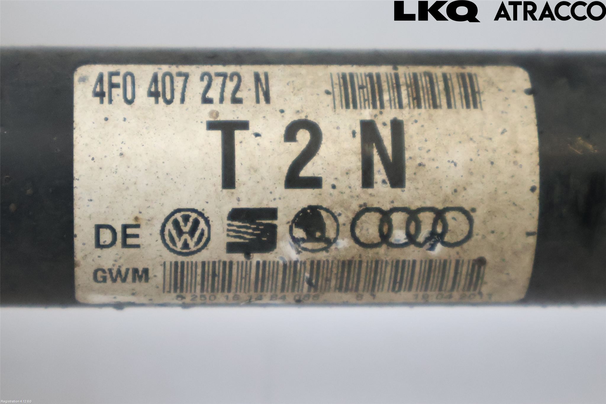 Audi A6/S6     05-11 Drivaksel Foran Kompl Høyre