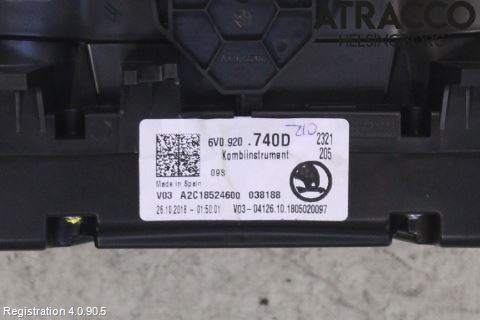 Skoda FABIA 15-21 Instr Kombinert