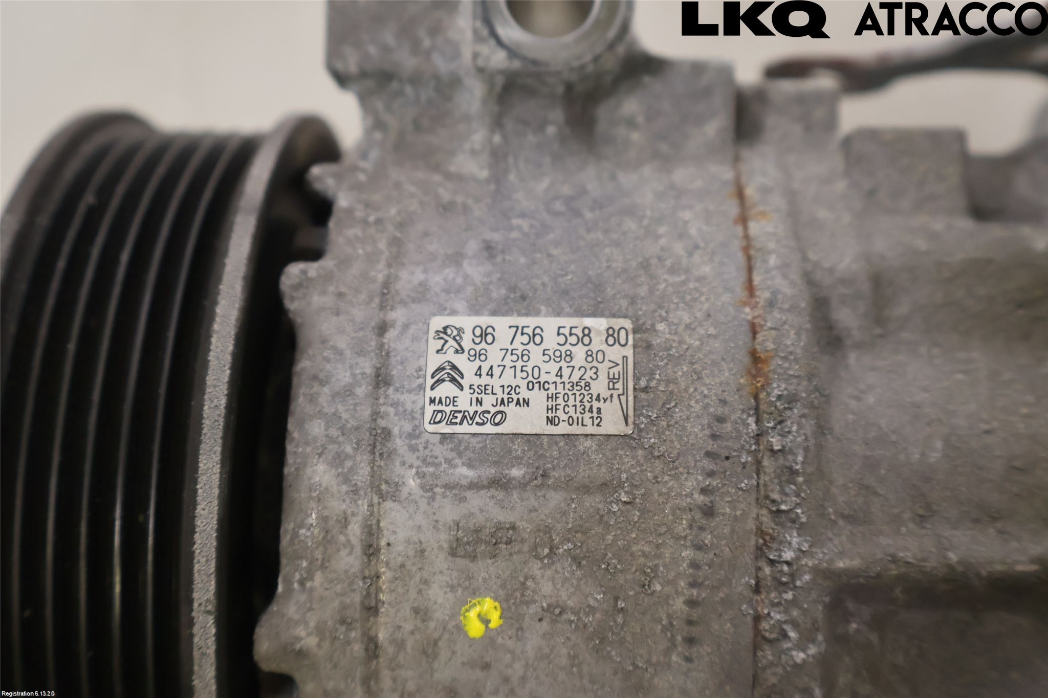 Citroen C4 CACTUS 14-20 Varme Ac Kompressor
