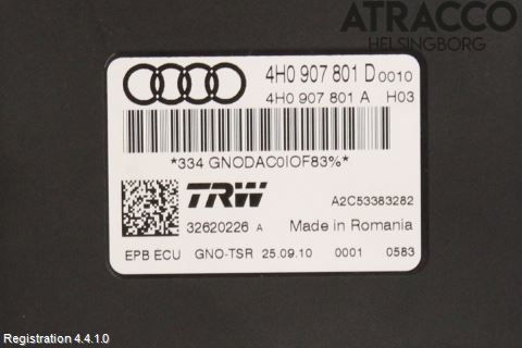 Audi A7/S7 4G 11-17 Styreenhet Parkbrems
