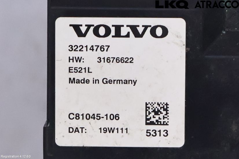 Volvo V90 CROSS COUNTRY 17->> Styreenhet Bakluke