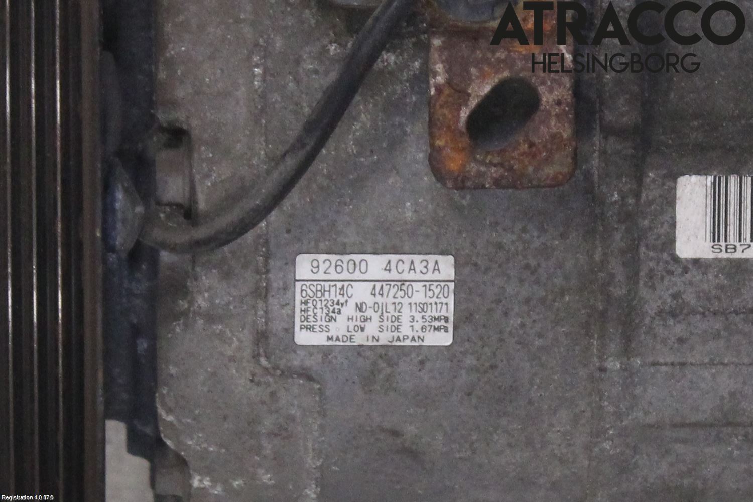Nissan X-TRAIL 14-21 Varme Ac Kompressor