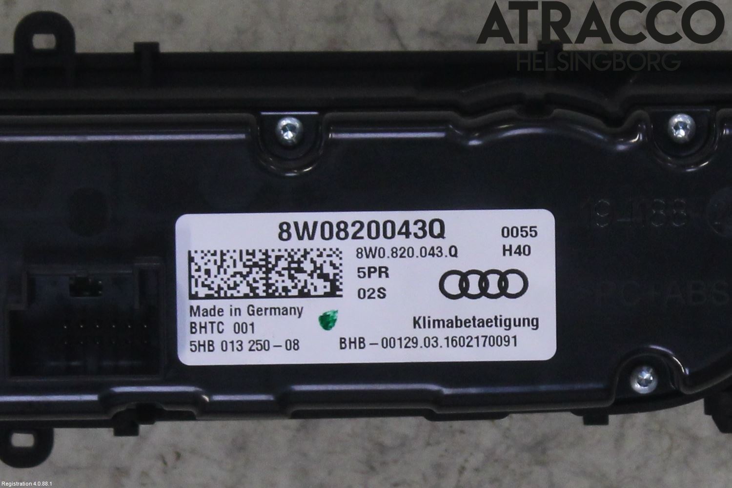 Audi A4/S4 B9 16-19 Varme Ac Betjening-Display