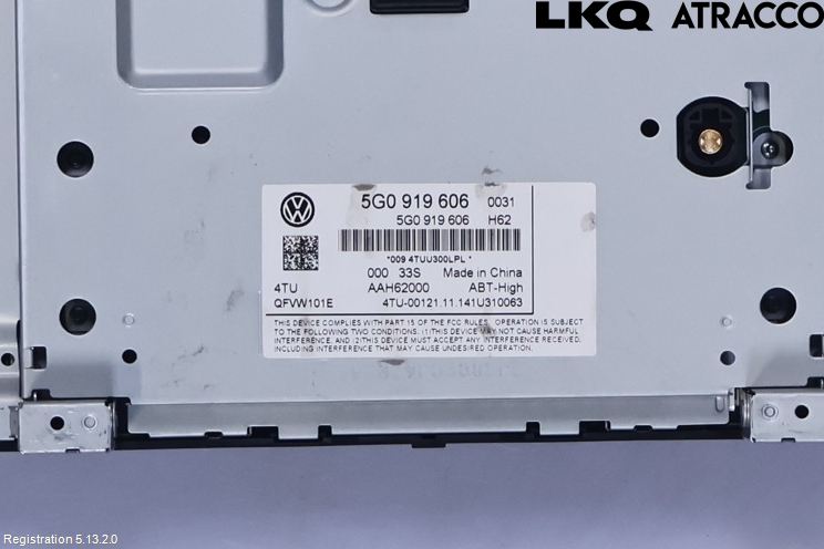 Volkswagen VW GOLF / E-GOLF VII 13-20 Multifunktionsdisplay