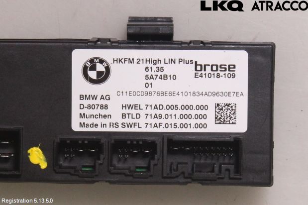 BMW X5 G05 18- Styreenhet Bakluke