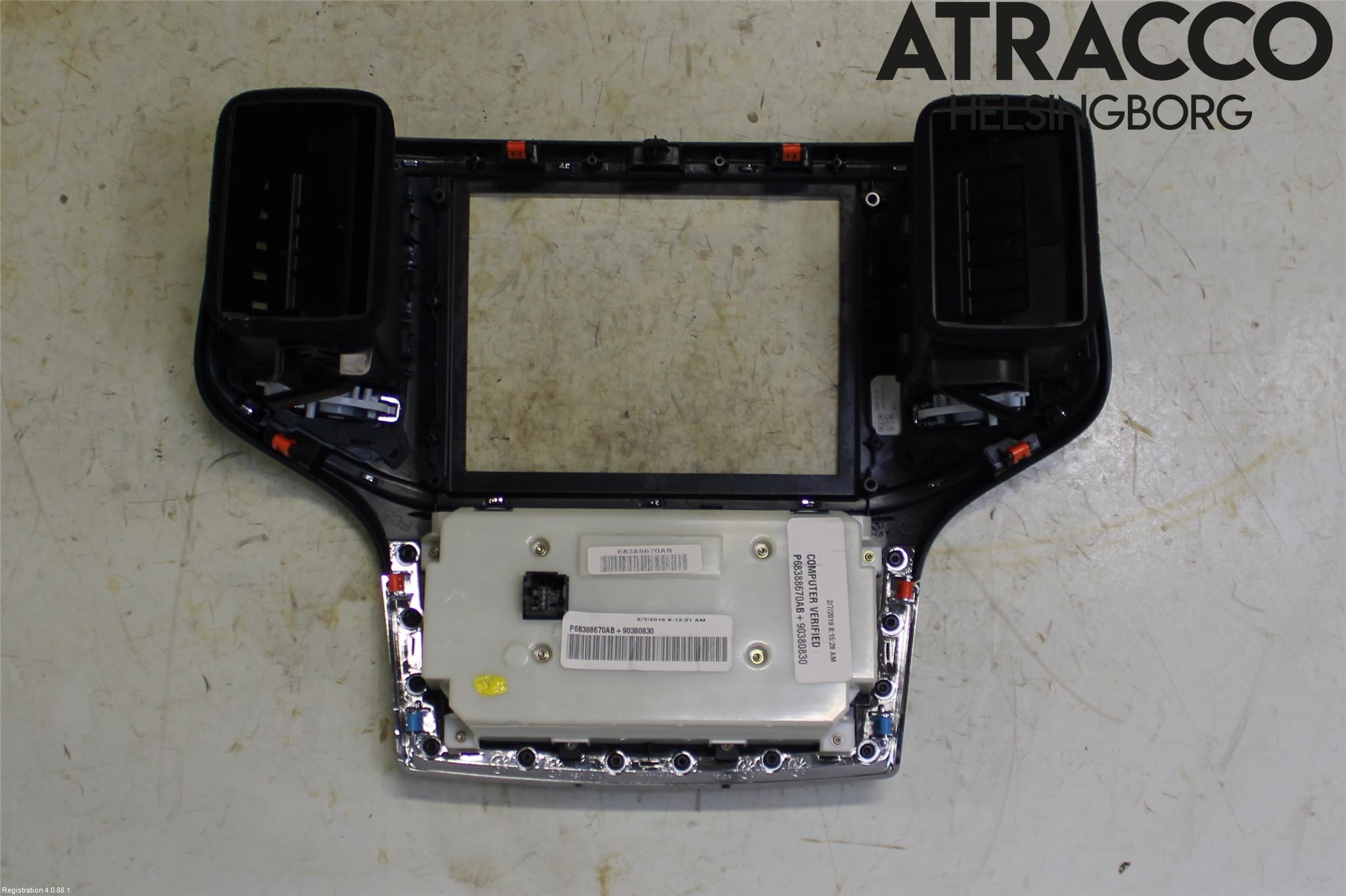 Jeep GRAND CHEROKEE 10-20 Varme Ac Betjening-Display