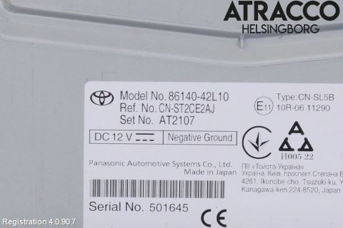 Toyota RAV4 19- Stereo Radio Med Cd