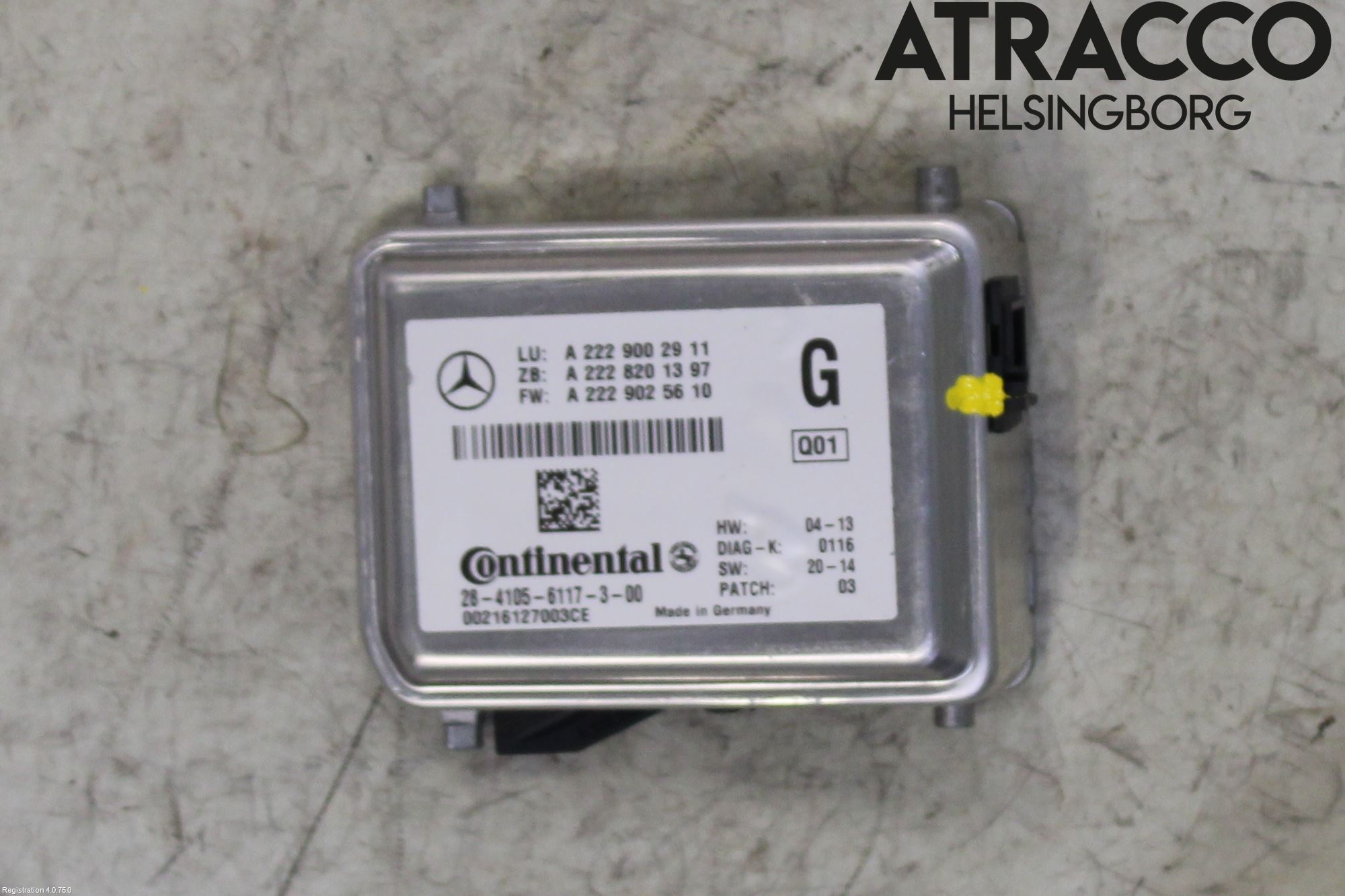 Mercedes-Benz MB C-KLASS (W205) 14-21 Sensor Kollisjonsbeskyttelse