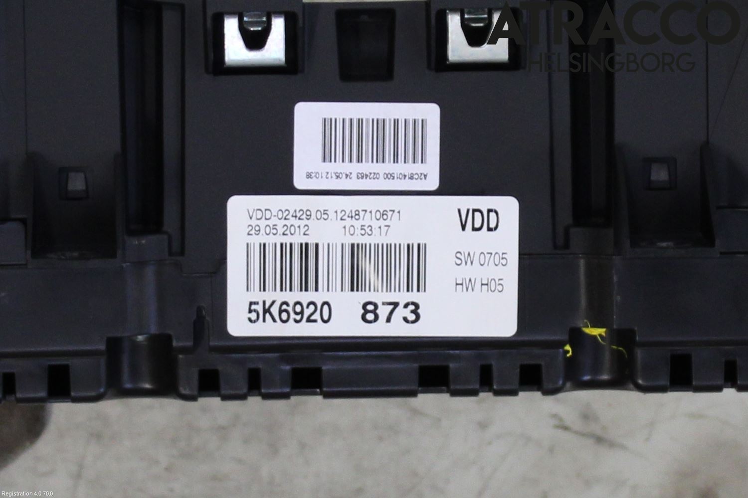 Volkswagen VW GOLF VI 09-13 Instr Kombinert