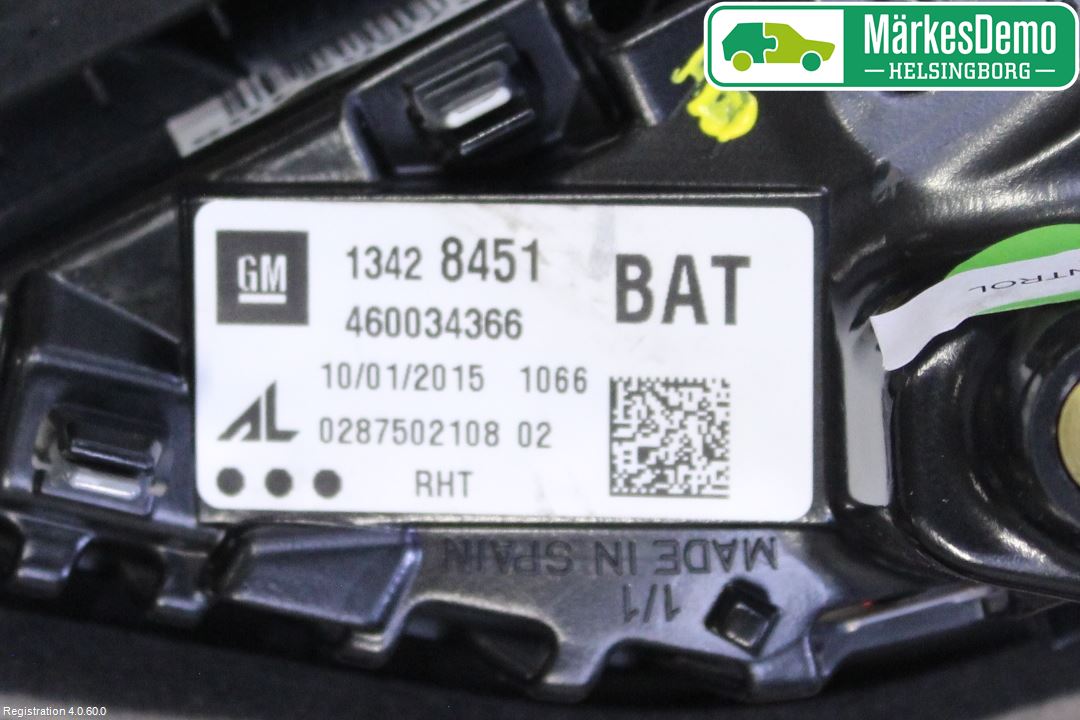 Opel CORSA E 15-19 Baklykt Venstre  På Luke(Indre