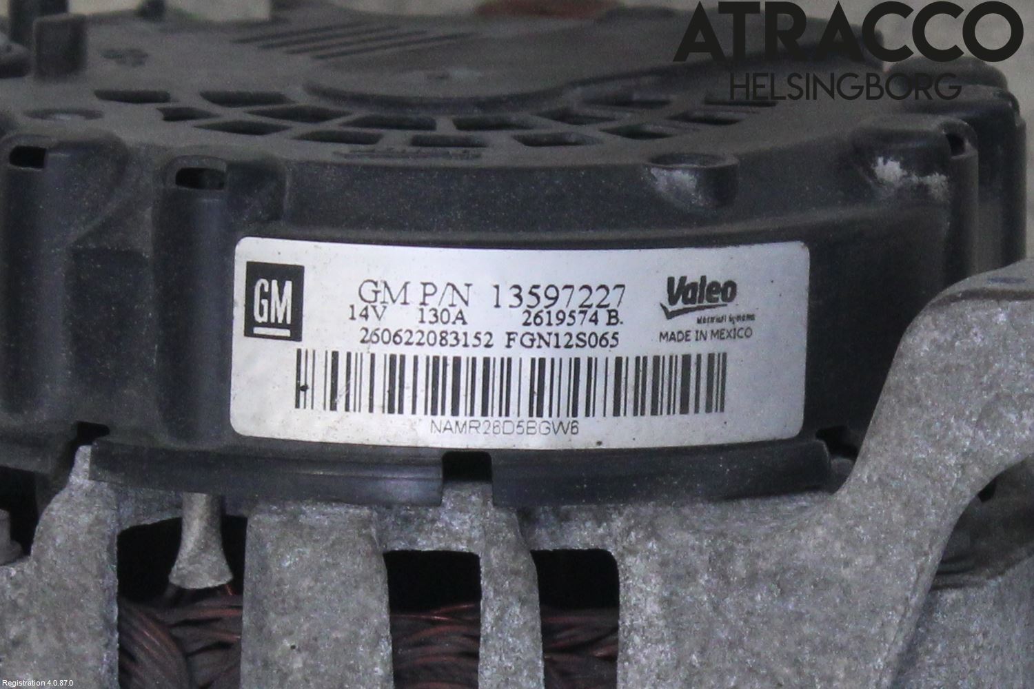 Opel ZAFIRA C 12-19 Dynamo