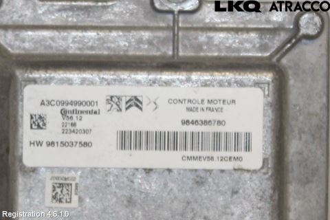 Citroen COTROEN C3 17-24 Styreenhet Innsprøytning