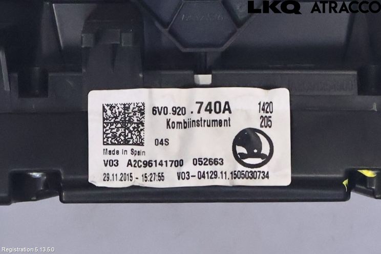 Skoda FABIA 15-21 Instr Kombinert