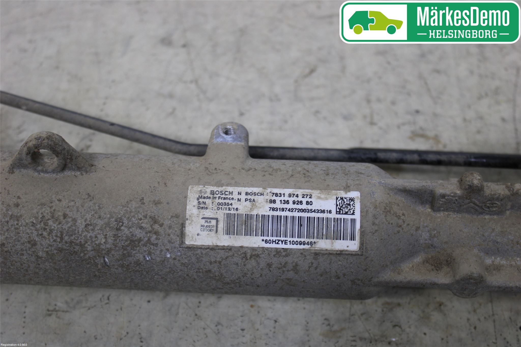 Peugeot EXPERT/E-EXPERT 17- Servo Snekke - Tannstang
