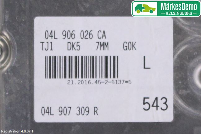 Audi A3/S3 8V 13-20 Styreenhet Dieselpumpe