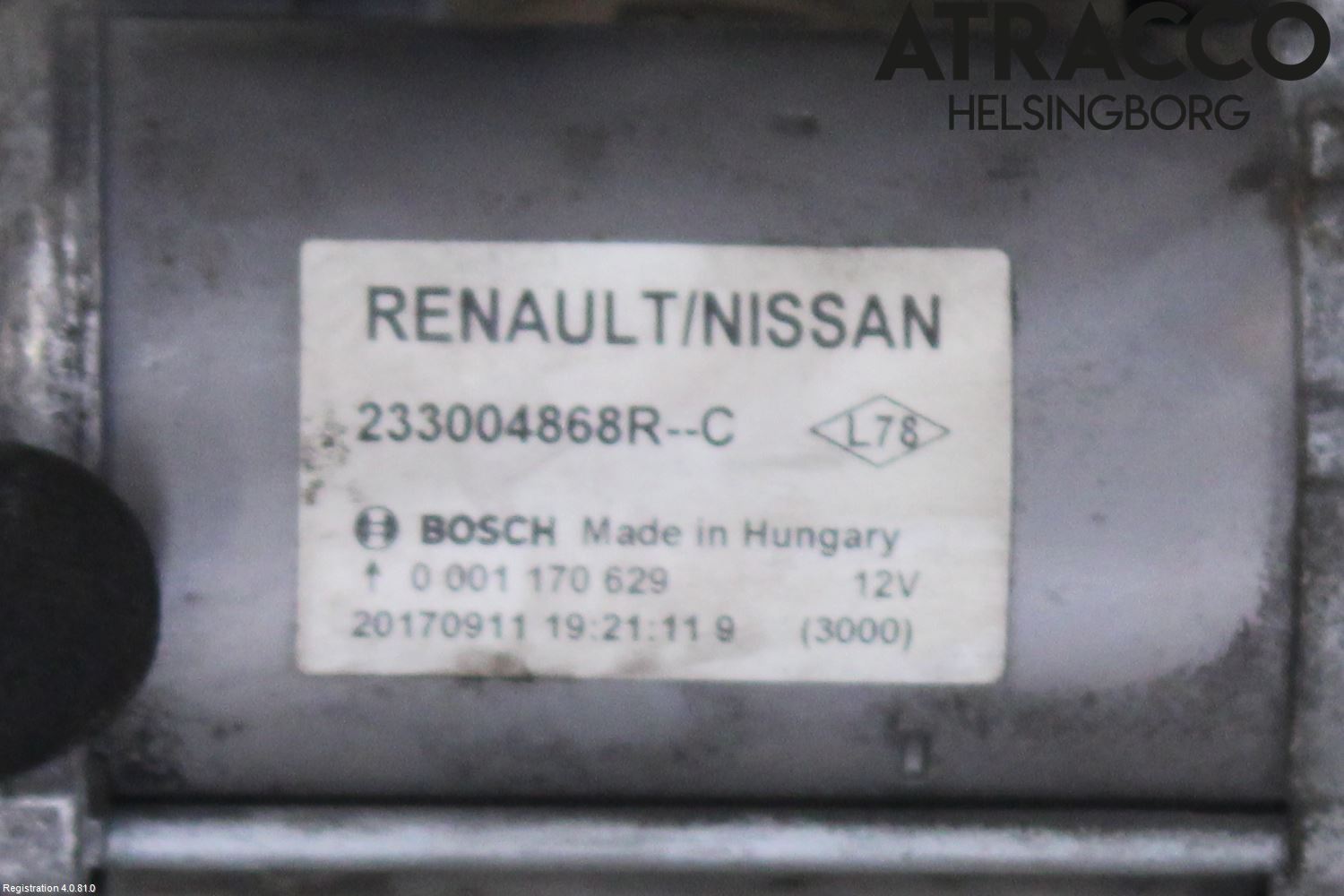Renault MEGANE IV 16-23 Startmotor Diesel
