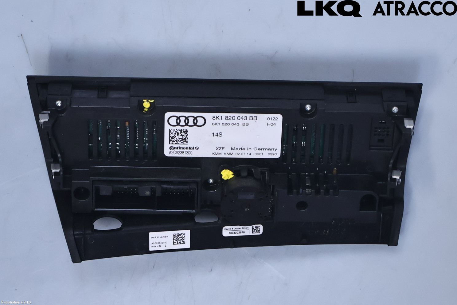 Audi A4 12-15 Varme Ac Betjening-Display