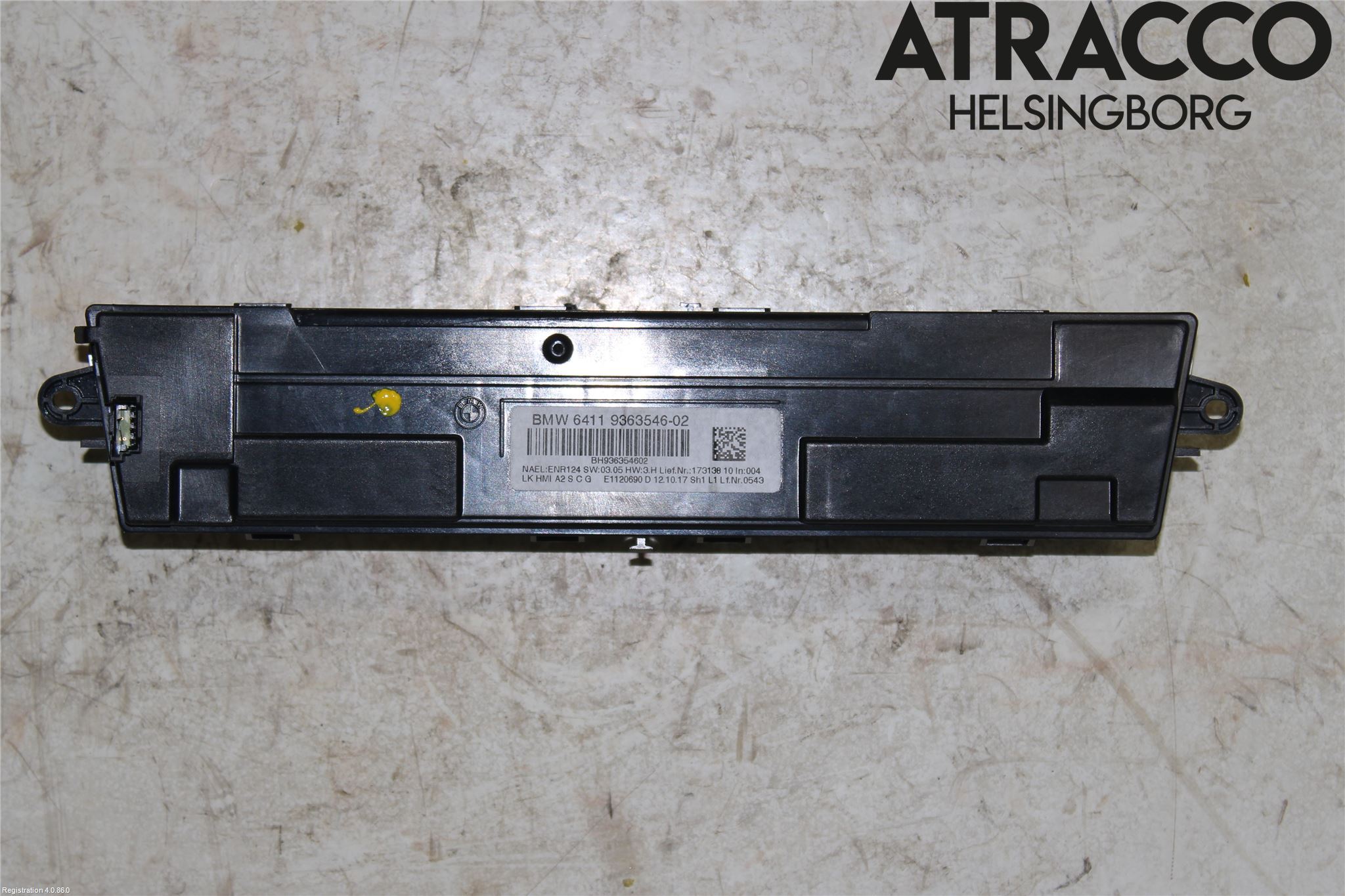 BMW 3 F30/F31/F80 12-19 Varme Ac Betjening-Display
