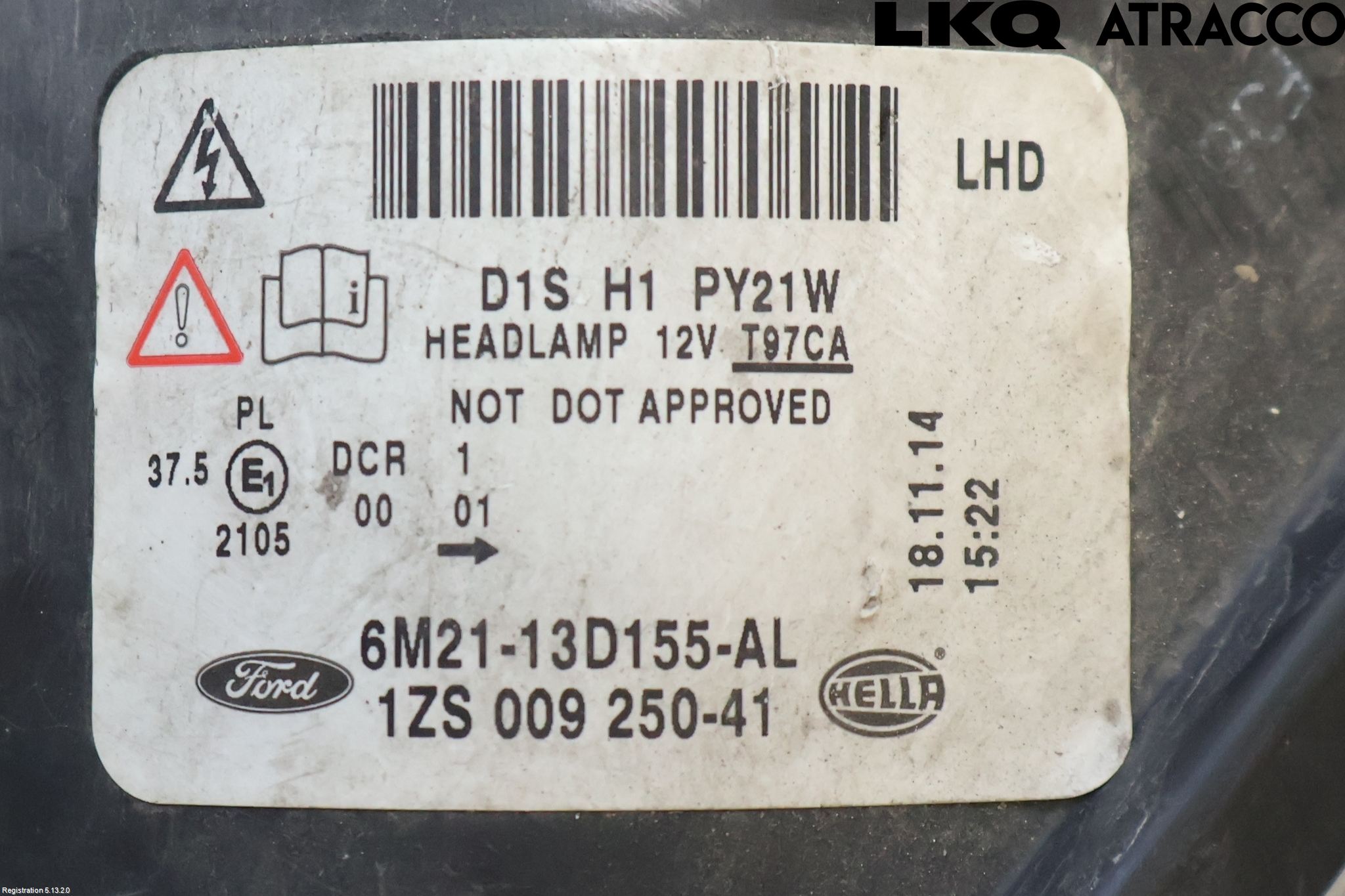 Ford S-MAX 06-15 Frontlykt Venstre