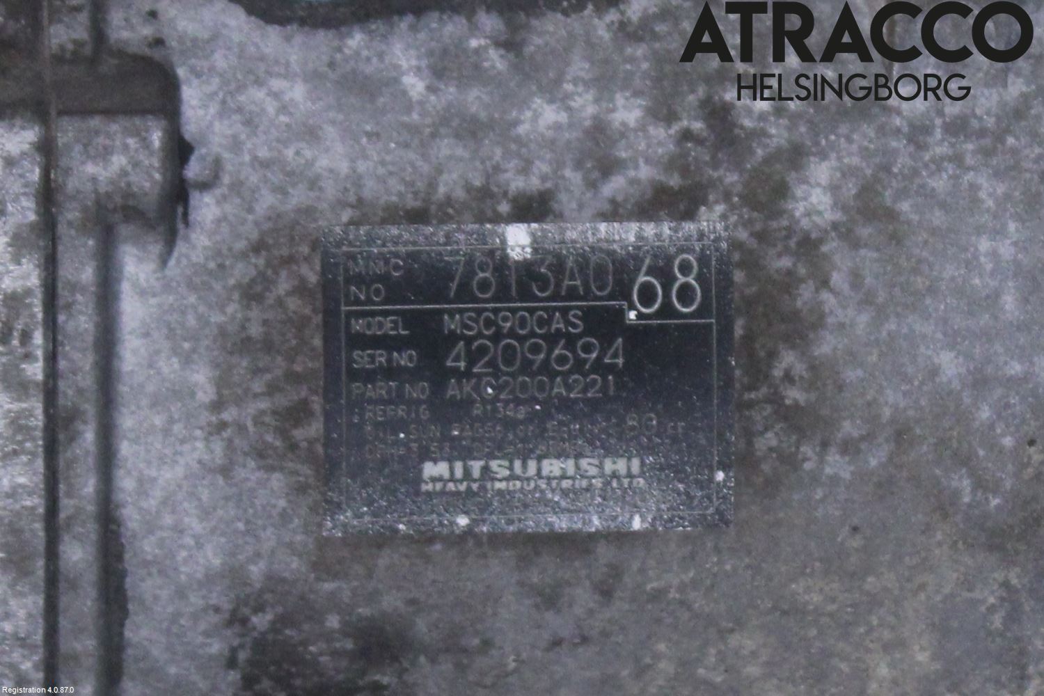 Mitsubishi GRANDIS Varme Ac Kompressor