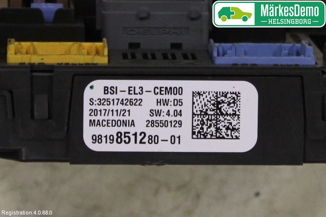 Citroen COTROEN C3 17-24 Sikringsboks - Elsentral