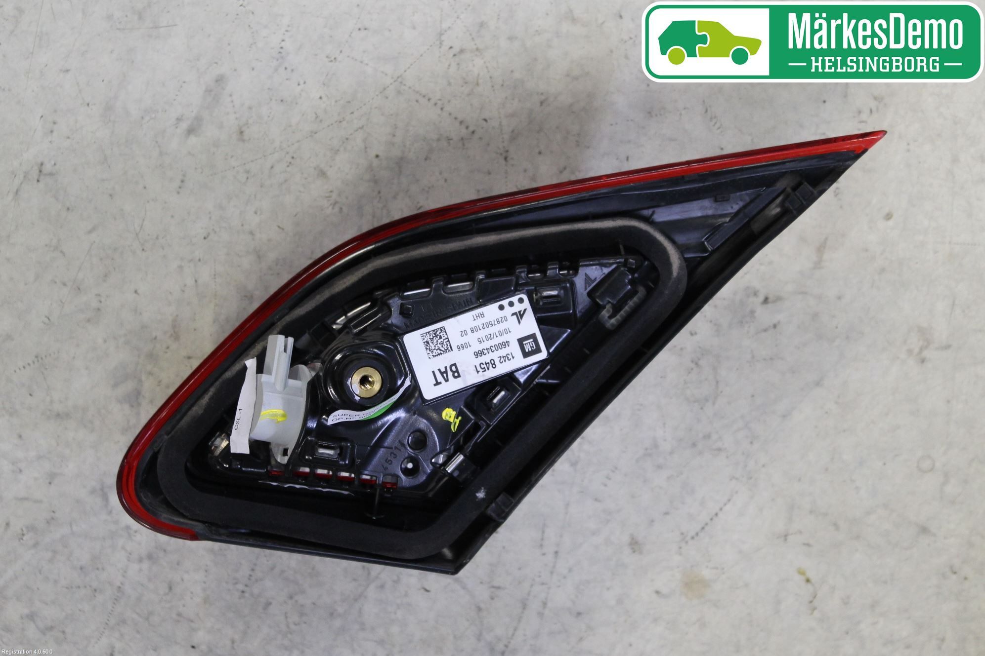 Opel CORSA E 15-19 Baklykt Venstre  På Luke(Indre