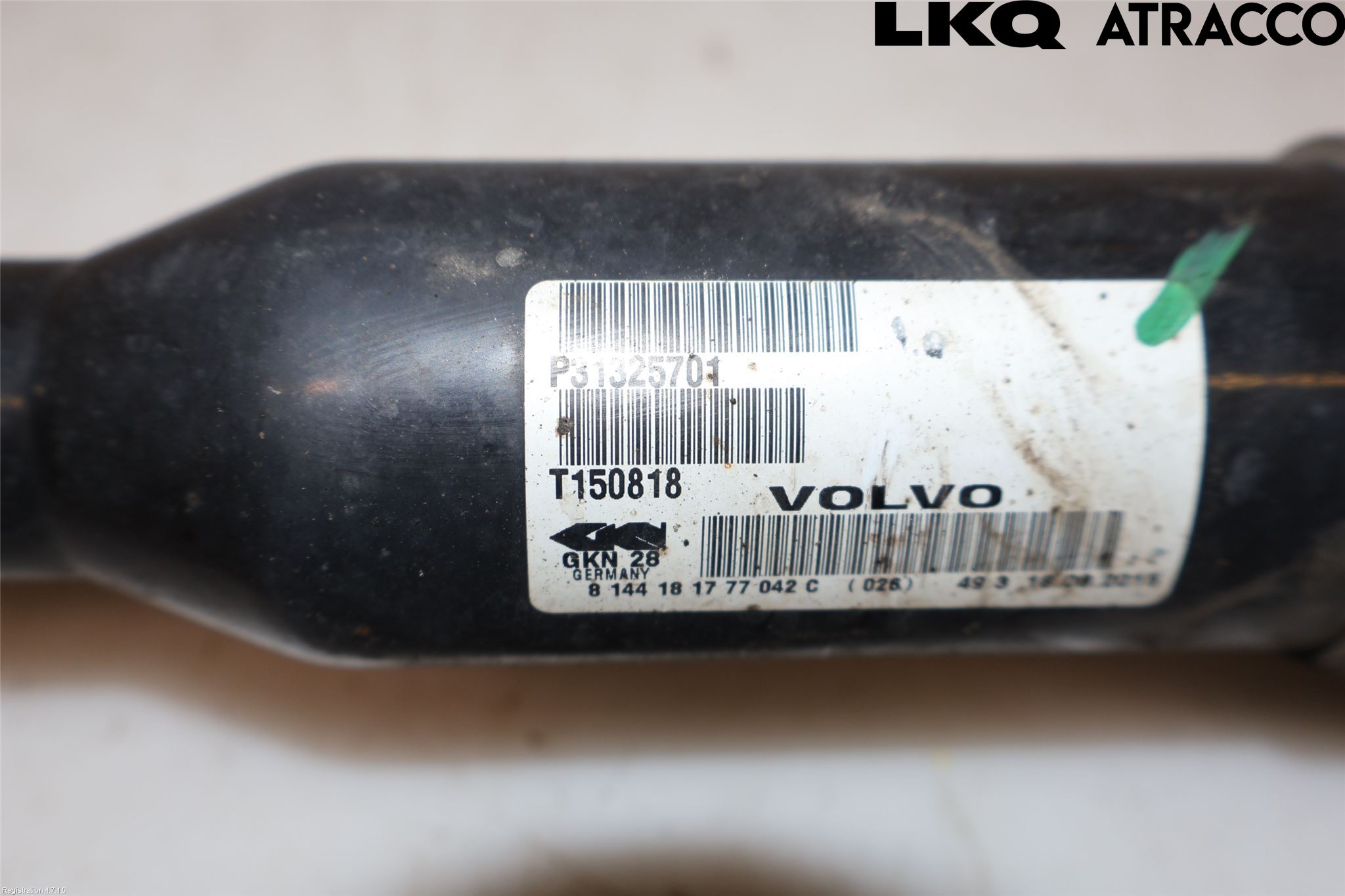 Volvo XC60 14-17 Drivaksel Foran Kompl Venstre