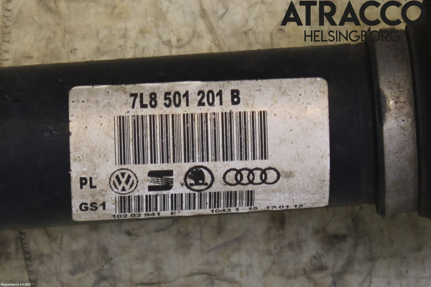 Audi Q7/SQ7 Drivaksel Bak Kompl Venstre