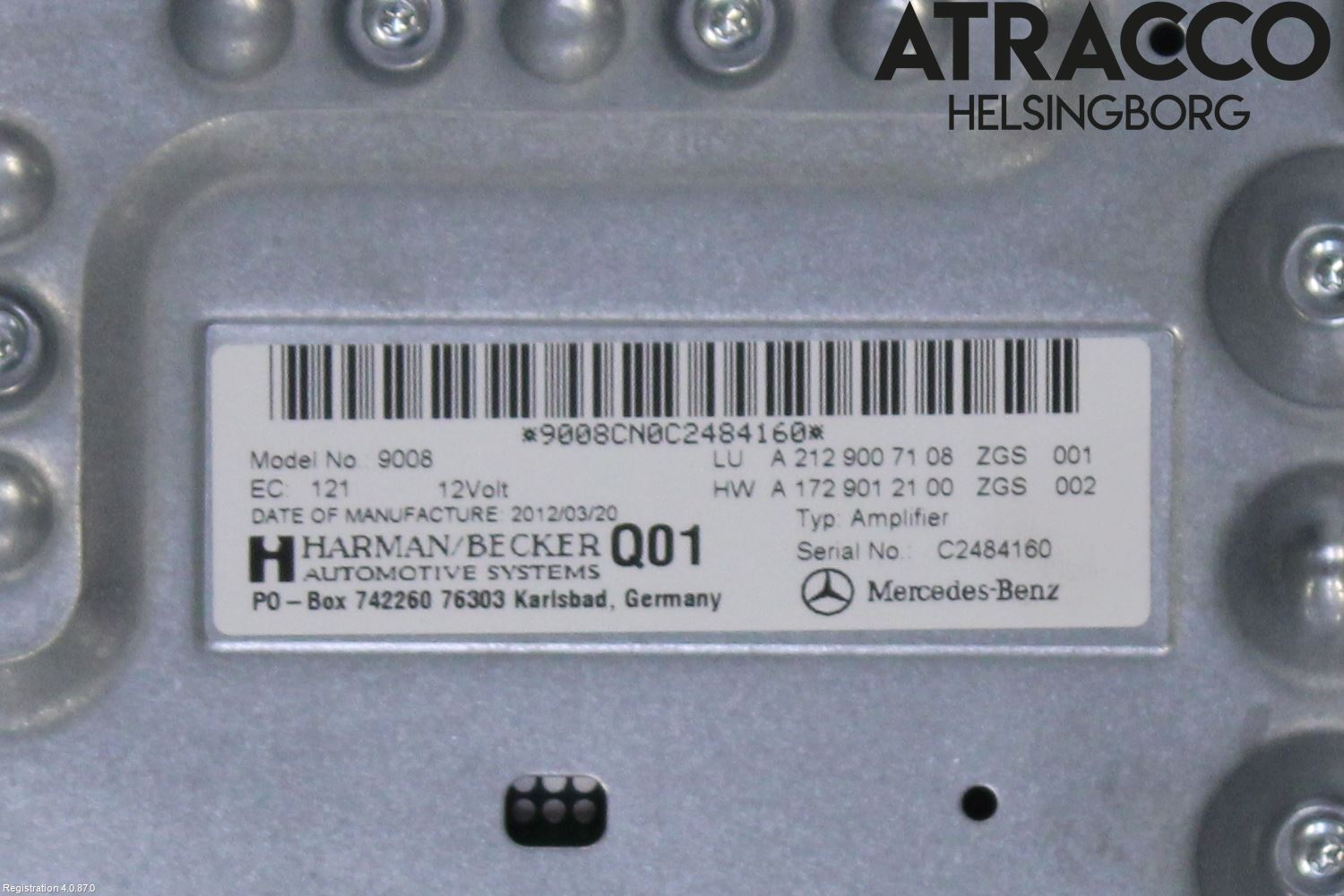 Mercedes-Benz MB CLS (C218/X218) 11-17 Stereo Forsterker