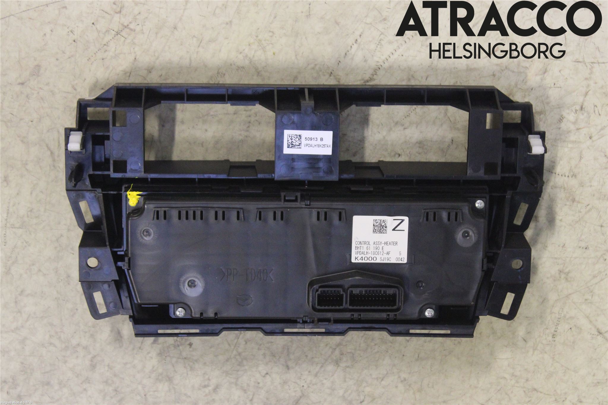 Mazda 3 III 14-19 Varme Ac Betjening-Display