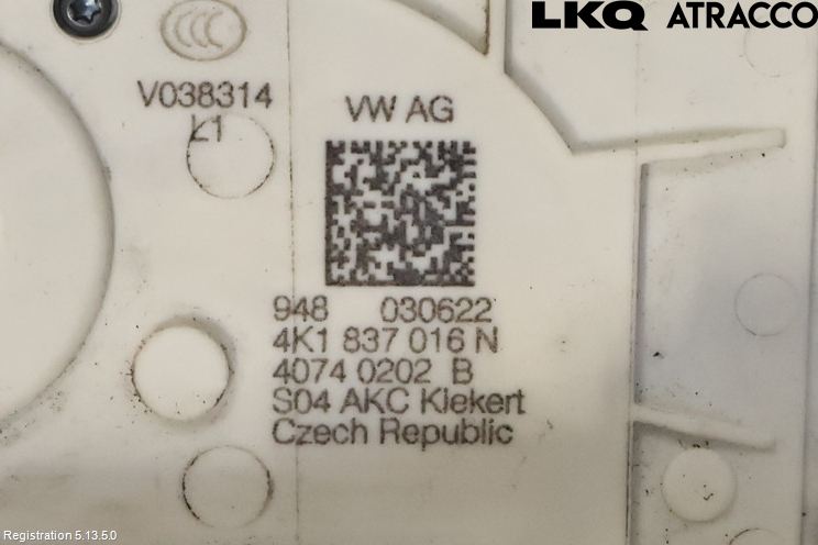 Volkswagen VW ID.4 21- Dørlås - Låsekasse