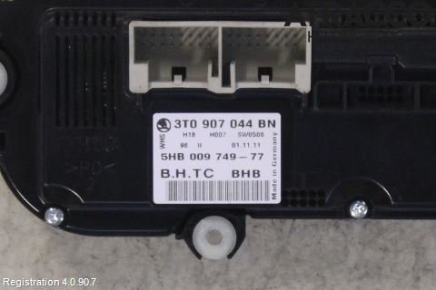 Skoda SUPERB 09-15 Varme Ac Betjening-Display
