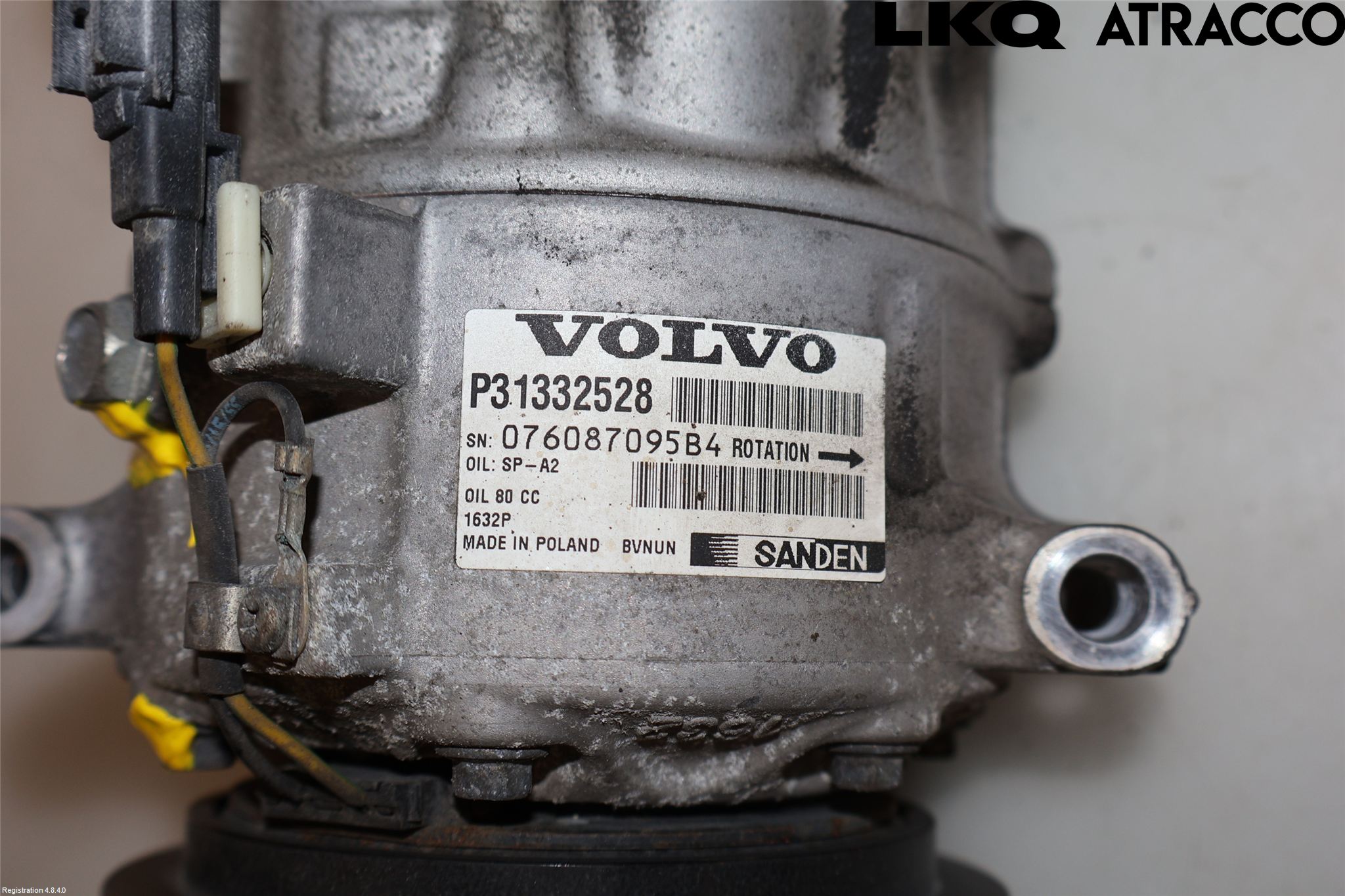 Volvo XC60 14-17 Varme Ac Kompressor