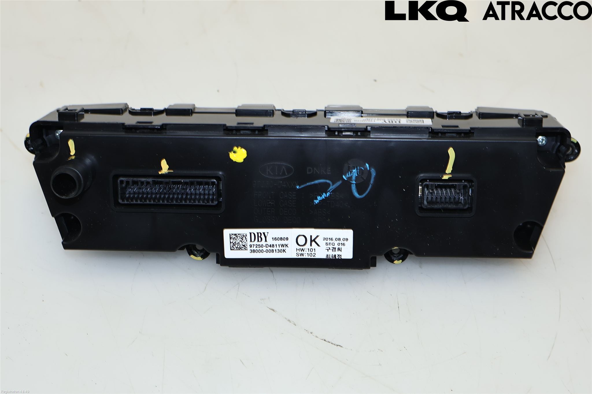 Kia OPTIMA 16-20 Varme Ac Betjening-Display
