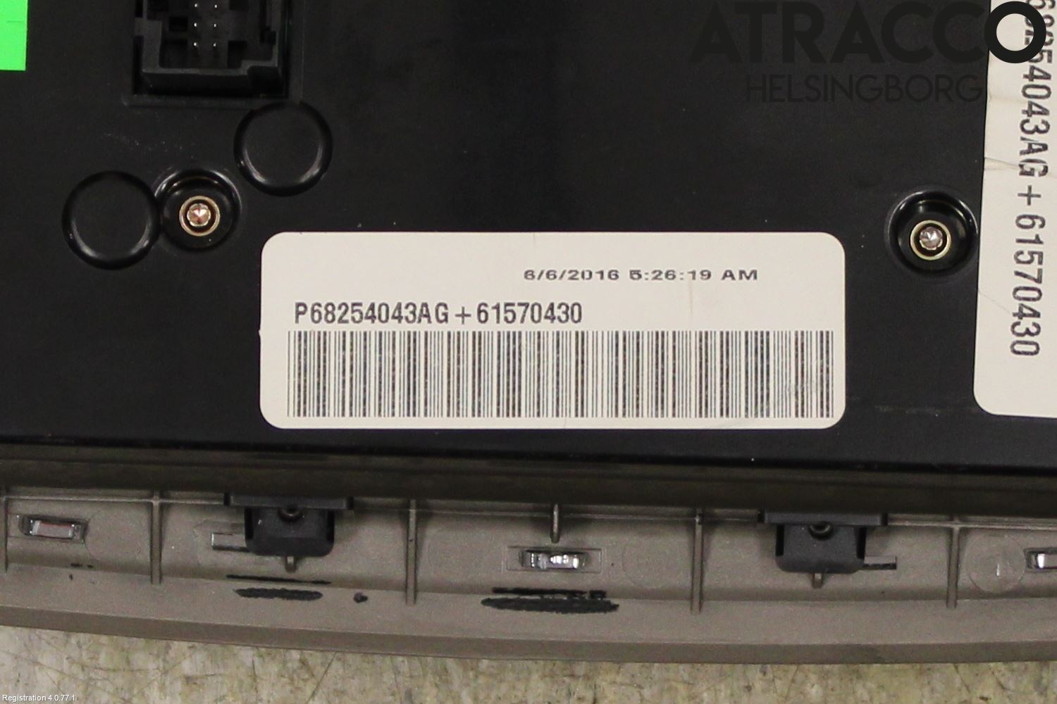 Jeep GRAND CHEROKEE 10-20 Varme Ac Betjening-Display