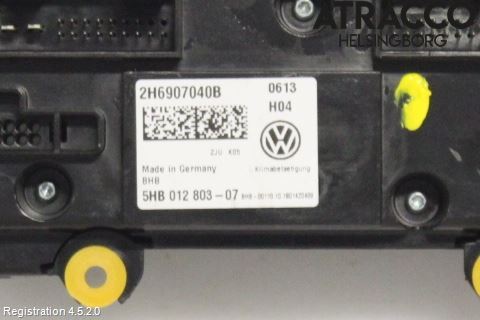 Volkswagen VW AMAROK 2H 10-22 Varme Ac Betjening-Display
