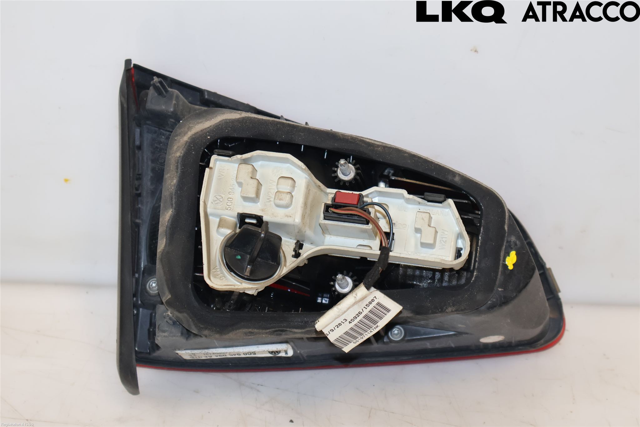 Volkswagen VW GOLF / E-GOLF VII 13-20 Baklykt Høyre  På Luke(Indre)